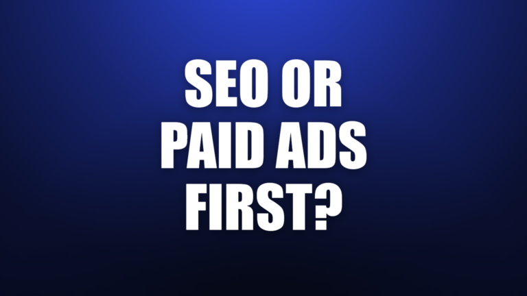 SEO or paid ads first?, We Lead blog cover